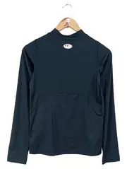 Vorschaubild 2 von Sport Shirt Kinder 152 Schwarz Langarm Logo-Print Funktionsshirt