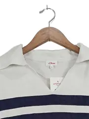Vorschaubild 4 von Poloshirt Damen Langarm gestreift maritim weiß Gr. 38