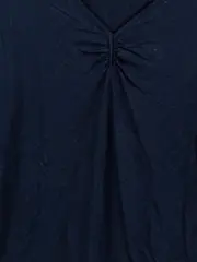 Vorschaubild 4 von Damen T-Shirt Blau Gr. 40/L Casual Basic V-Ausschnitt