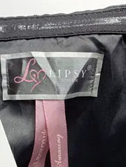 Vorschaubild 3 von Cocktailkleid Damen 38/M Rosa Grau Bandeau Elegant Strass