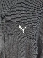 Vorschaubild 3 von Strickjacke Herren Gr. M Grau Reißverschluss Stehkragen Sportlich