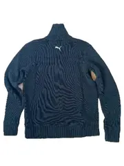 Vorschaubild 2 von Strickjacke Herren Gr. M Grau Reißverschluss Stehkragen Sportlich