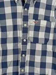 Vorschaubild 2 von Herren Freizeithemd Kariert S Blau Weiß Casual