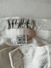 Vorschaubild 4 von Jeans Hose Herren Slim Fit Weiß 30x32