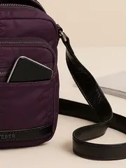 Vorschaubild 4 von Damen Umhängetasche Lila Polyester Casual Schultertasche