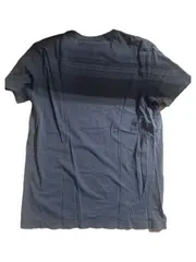 Vorschaubild 2 von Herren T-Shirt Gr. 48/M Blau Logo Print Retro Sportlich Baumwolle