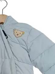 Vorschaubild 3 von Baby Schneeanzug Overall Gr. 62 Blau Kapuze Teddy-Applikation