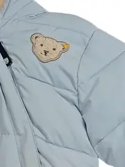 Vorschaubild 4 von Baby Schneeanzug Overall Gr. 62 Blau Kapuze Teddy-Applikation