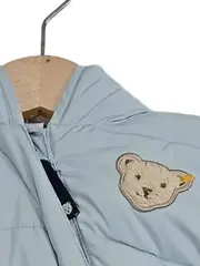 Vorschaubild 5 von Baby Schneeanzug Overall Gr. 62 Blau Kapuze Teddy-Applikation