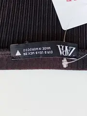 Vorschaubild 3 von Strickkleid Damen 36/S Schwarz Rippstrick Elegant Midi