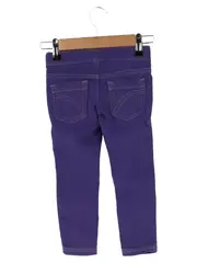 Vorschaubild 2 von Stoffhose Kinder Gr. 98 Lila Casual Uni Knopf