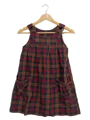 Vorschaubild 1 von Kids Latzkleid kariert Mädchen Gr. 140 Herbst Winter
