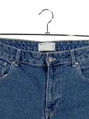 Vorschaubild 3 von Damen Jeans Straight Leg W34 Blau Casual Fransen