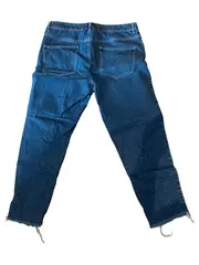 Vorschaubild 2 von Damen Jeans Straight Leg W34 Blau Casual Fransen