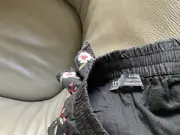 Vorschaubild 4 von Damen Shorts XL Blumen Stickerei Bohemian Baumwolle Schwarz