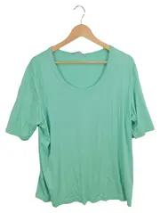 Vorschaubild 1 von Damen T-Shirt Gr. 48 Grün Casual Viskose Shirt