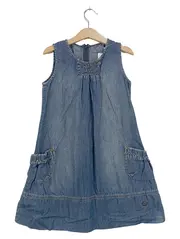 Vorschaubild 1 von Kinder Mädchen Jeanskleid Gr. 128 Blau Casual Sommerkleid
