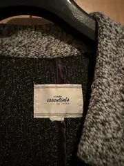 Vorschaubild 8 von Strickjacke Damen Grau Melierter Oversized 3/4 Arm UNI