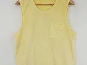 Vorschaubild 2 von Herren Unterhemd Tank Top M Gelb Casual Baumwolle
