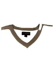 Vorschaubild 3 von Pullover Herren V-Ausschnitt Beige Gr. M Baumwolle Meliert