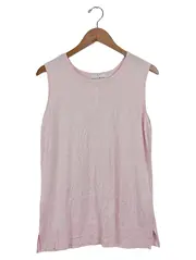 Vorschaubild 1 von Damen Top Shirt Rosa Gr. 44/XXL Basic Ärmellos