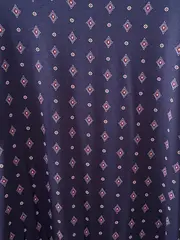 Vorschaubild 4 von Damen Langarmshirt Blau Grafisch Gr. 36/S Rippstrick 3/4 Arm