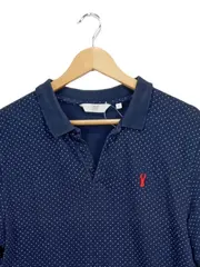 Vorschaubild 2 von Herren Poloshirt Blau Punkte Gr. 40/XXS Casual