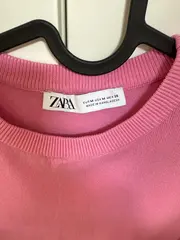 Vorschaubild 2 von Damen Pullover Pink Casual Kurzarm Gr. M