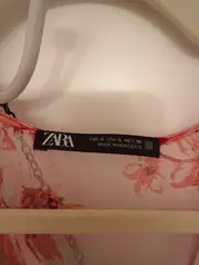 Vorschaubild 6 von Maxikleid Damen S Blumenmuster Rüschen V-Ausschnitt Rot Sommerkleid