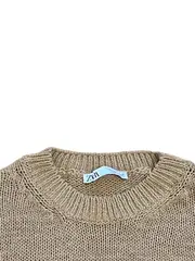 Vorschaubild 6 von Damen Pullover Strick Lagenlook Beige Gr. 36/S Freizeit