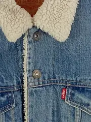 Vorschaubild 6 von Sherpa Trucker Jeansjacke Herren Blau Baumwolle Gr. 38 M