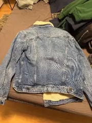 Vorschaubild 4 von Sherpa Trucker Jeansjacke Herren Blau Baumwolle Gr. 38 M