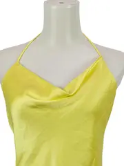 Vorschaubild 3 von Damen Sommerkleid Neckholder Gelb Gr. 36/S Elegant Party Midikleid