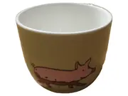 Vorschaubild 1 von Tasse mit Schwein Motiv Mehrfarbig Porzellan