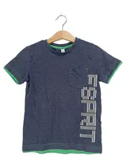 Vorschaubild 1 von Kinder Jungen T-Shirt Gr. 104/110 Blau Casual mit Schriftzug