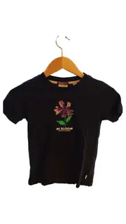 Vorschaubild 1 von T-Shirt Mädchen Gr. 152 Schwarz Blumenmuster Casual