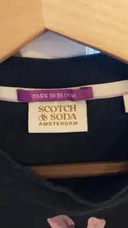 Vorschaubild 3 von T-Shirt Mädchen Gr. 152 Schwarz Blumenmuster Casual