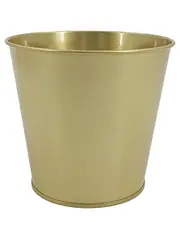 Vorschaubild 1 von DAIDAI Übertopf Pflanzgefäß Gold Metall Ø12cm H12cm Modern