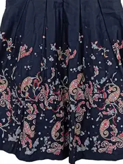 Vorschaubild 4 von Damen Freizeitkleid Gr. 38 Blau Feminin Paisley Muster Baumwolle