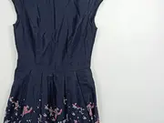 Vorschaubild 2 von Damen Freizeitkleid Gr. 38 Blau Feminin Paisley Muster Baumwolle