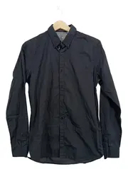 Vorschaubild 1 von Herren Business Hemd Gr. 46/S Schwarz Langarm Baumwolle Punkte