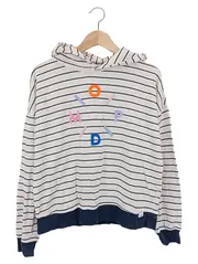 Vorschaubild 1 von MARC O POLO Damen Kapuzenpullover Gr. 36/S Weiß Gestreift Casual