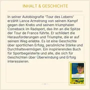 Vorschaubild 3 von des Lebens Lance Armstrong Autobiografie Radsport Buch Bastei Lübbe