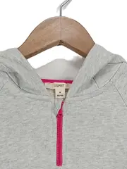 Vorschaubild 3 von Kinder Kapuzenpullover Hoodie Grau Gr. 158 Melierter Baumwolle Freizeit