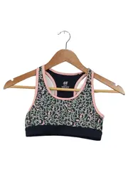 Vorschaubild 1 von Sport BH Mädchen Gr. 152 Leopardenmuster Rosa Grün Racerback