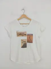 Vorschaubild 2 von TAIFUN Damen T-Shirt Weiß Einheitsgröße Casual Wüstenmotiv Kurzarm