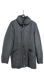 Vorschaubild 1 von Damen Steppjacke Grau Gr. 46 Casual Freizeit Polyester Gesteppt