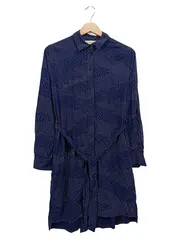 Vorschaubild 1 von LIEBESKIND Damen Blusenkleid Gr. 36/S Blau Viskose Elegant Casual