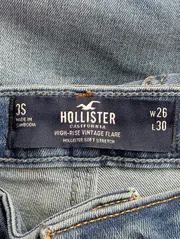 Vorschaubild 3 von Damen High Waist Jeans W26/34/XS Flare Blau Destroyed