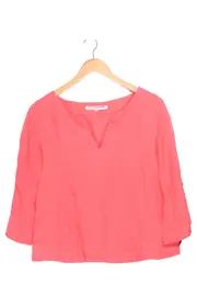Vorschaubild 1 von Damen Bluse Gr. 32/XS Rot Casual Elegant V-Ausschnitt